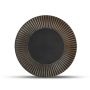 Plate 21cm striped silver Brass