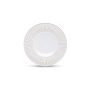 Plat bord 20,5cm gestreept white Brass