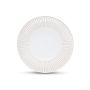 Plat bord 27,5cm gestreept white Brass