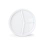 Assiette divisée 22,5cm 3 parties blanc Care