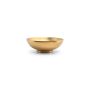 Bowl 22xH7,5cm double wall vintage gold Host