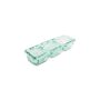 Servierschale 32x10xH5,5cm 3 geteilt green Ecovitra