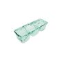 Serveerschaal 39x14xH9,5cm 3 delen green Ecovitra