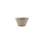 Bowl 15xH8cm conical grey Line