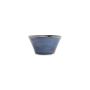 Bowl 18xH9cm conical blue Line