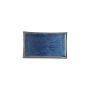 Teller flach 33x20cm blue Line