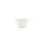 Bowl 18xH9cm conical white Line