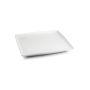 Assiette plate 10x10cm blanc Squito