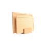 Snijplank 30,5x23xH2cm/35,5x28xH2cm met houder Bamboo - set/2