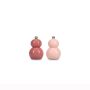 Pepper/salt grinder H12cm pink Betty - set/2