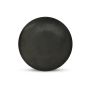 Plat bord 27cm zwart Ovio