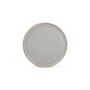 Assiette plate 17,5cm gris Collect