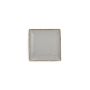 Assiette plate 11x11cm gris Collect