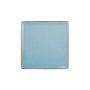 Assiette plate 20,5x20,5cm bleu Collect