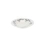 Teller tief 23,5/14xH4cm black flower Retro