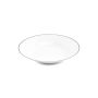 Assiette creuse 23xH4cm black rim Basic White