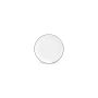Plat bord 20,5cm coupe black rim Basic White