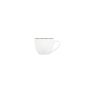 Cup 31cl black rim Basic White