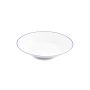 Deep plate 23xH4cm blue rim Basic White