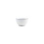 Bowl 14xH8cm blue rim Basic White