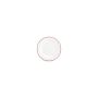 Assiette plate 15cm burgundy rim Basic White