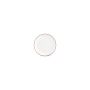 Plat bord 15cm coupe burgundy rim Basic White