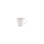 Kop 20cl burgundy rim Basic White