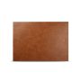 Placemat 43x30cm leather look brown Layer