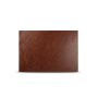 Placemat 43x30cm leather look dark brown Layer