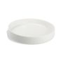 Deep plate 24xH4cm white Verso