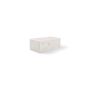 Serving box 20x10xH7cm white marble Pura