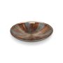 Decorative dish 40xH6,5cm glass autumn Cosmo