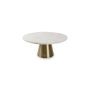 Cake stand 30xH14cm marble white Glint
