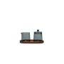 Milk jug and sugar pot 23cl grey Luma