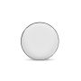 Teller flach 22xH2,5cm black rim Fade