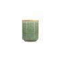 Canister 12,5xH15,5cm green Cameo