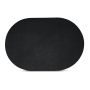 Placemat 45x30cm oval black Tabletop