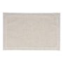 Placemat 44x29cm beige with white stitching Tabletop