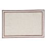 Placemat 44x29cm beige with dark brown stitching Tabletop