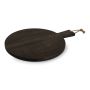 Serving board 48x37cm round wood Ancient