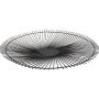 Wire basket 53xH5cm black Twisted Iris