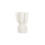 Vaas 22x17,5xH29cm draped white Vea