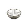 Wire basket 16xH10cm gold/black Loft