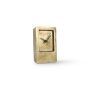 Table clock 11xH18cm gold edge Zone