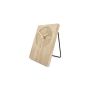 Horloge de table 16xH23,5cm travertin beige Zone