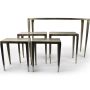 Side table 5 pieces silver Duro