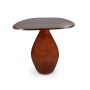 Side table 50x36xH50cm with wooden tabletop red clay Mio
