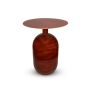 Side table 50xH40cm metal red clay Mio