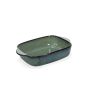 Baking dish 32/25,5x20,5xH7cm green/blue Meridian