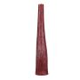 Kerze 9xH49,5cm Burgund Twig